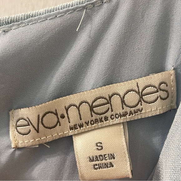 Eva Mendes Light Denim Midi Dress Small - Picture 6 of 12